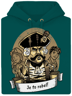 B14: S čerty nejsou žerty unisex mikina premium Emerald Green