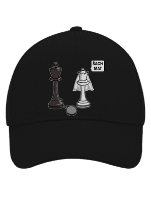 Šach mat šiltovka baseballka Black