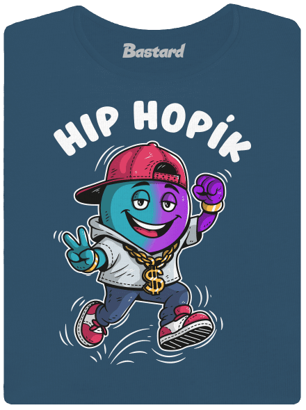 Hip Hopík dámske tričko prémium Petrol Blue