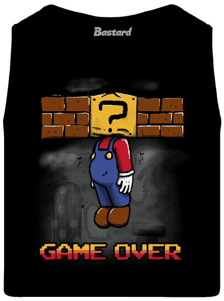 Game Over pánske tielko Black