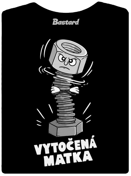 Vytočená matka dámske tričko prémium Black