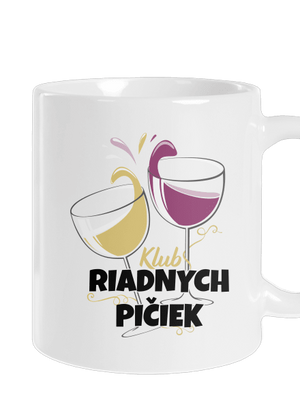 Klub riadnych pičiek klasický hrnček White