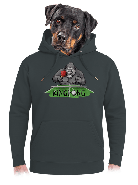 King pong unisex mikina premium Charcoal