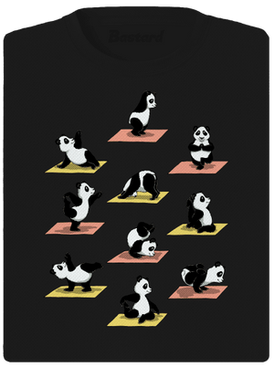 Pandia jóga dámske športové tričko Black