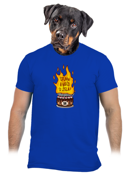 Sfúkni sviečky pánske tričko Royal Blue