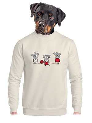 unisex mikina bez kapucne