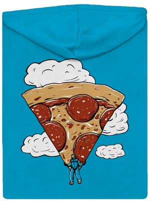 Pizzašutista dámska mikina na zips Blue Atol