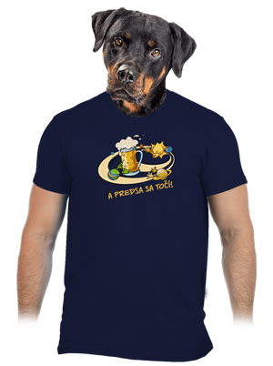 A predsa sa točí! pánske tričko Navy