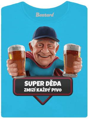 Super dedo dámske tričko s lemom Blue Atol