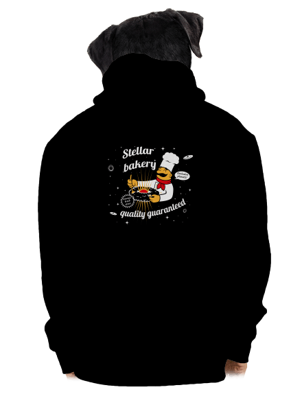 Stellar bakery pánska mikina na zips Black