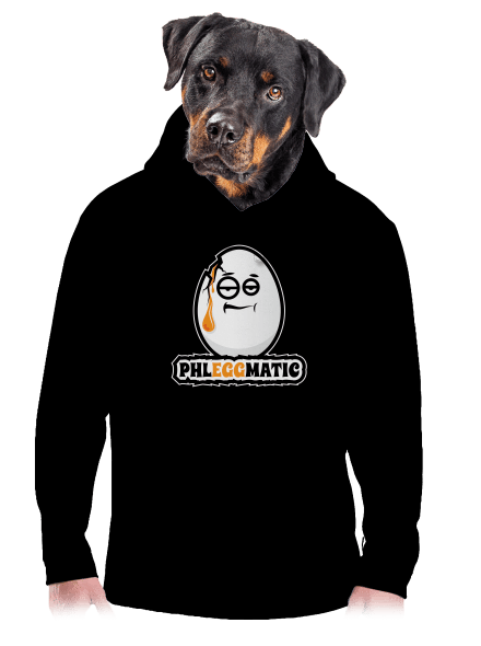 Phleggmatic pánska mikina klokanka Black