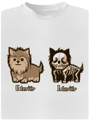 Teriér detské športové tričko White