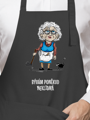 Neklidná - vlastný text zástera Dark Grey