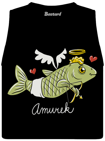 Amurek dámske tielko voľné Black