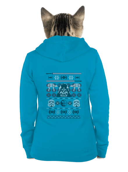 Vader na svetri dámska mikina na zips Blue Atol