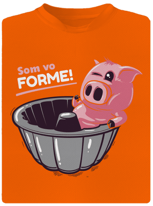 Vo forme pánske športové tričko Neon Orange