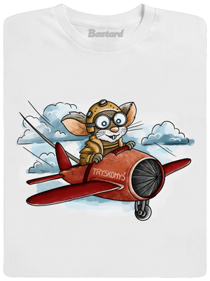 Tryskomyš detské tričko White