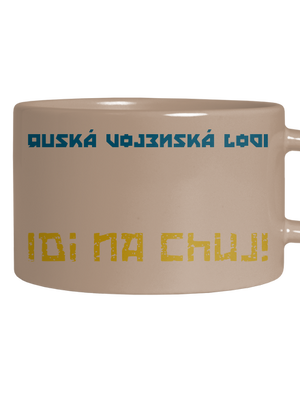 Ukrajina - Lodi idi na chuj hrnček makronka Brown Macaron