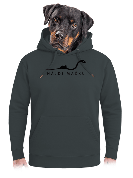 Nájdi mačku unisex mikina premium Charcoal