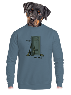 Sexana unisex mikina bez kapucne Nordic Blue