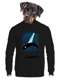 unisex mikina bez kapucne