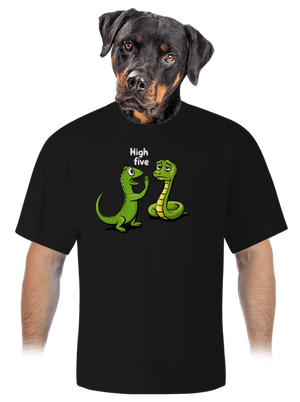 High Five unisex tričko oversized Black