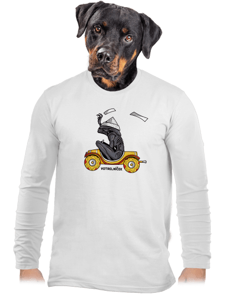 Votrelníček pánske dlhý rukáv White