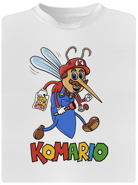 Komario detské športové tričko White