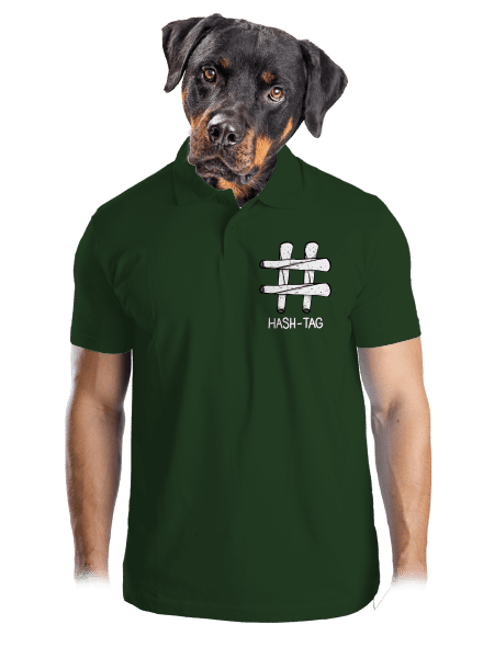 Hash tag pánska polokošeľa Bottle Green Mal