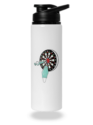 Zásah flaša na vodu White