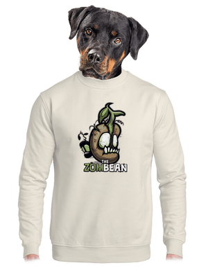 Zombean unisex mikina bez kapucne Off White