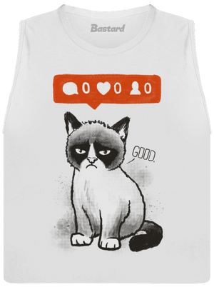 Grumpy dámske tielko voľné White