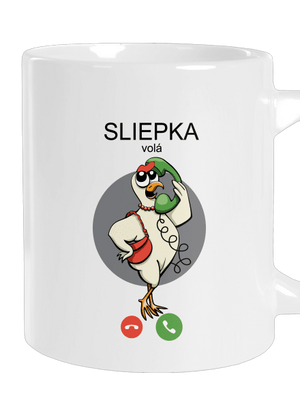 Sliepka volá veľký hrnček White