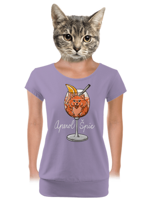 Aperol Špic dámske tričko s lemom Lavender