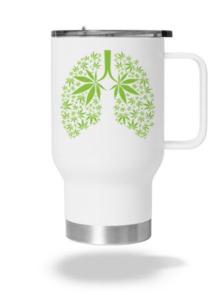 Ganja pľúca termohrnček White