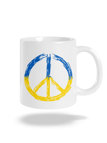 Ukrajina - Peace klasický hrnček White