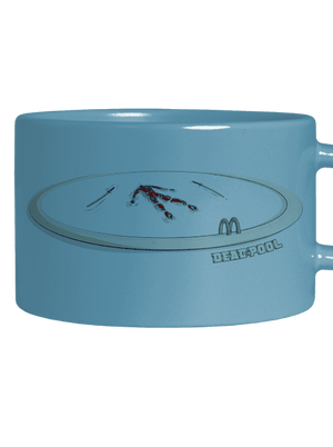 Dead in pool hrnček makronka Blue Macaron