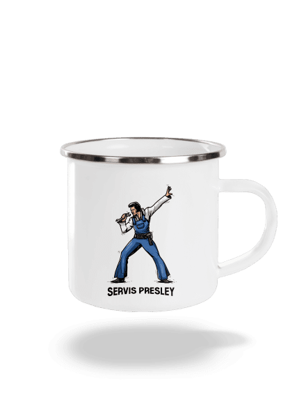 Servis Presley plecháčik White