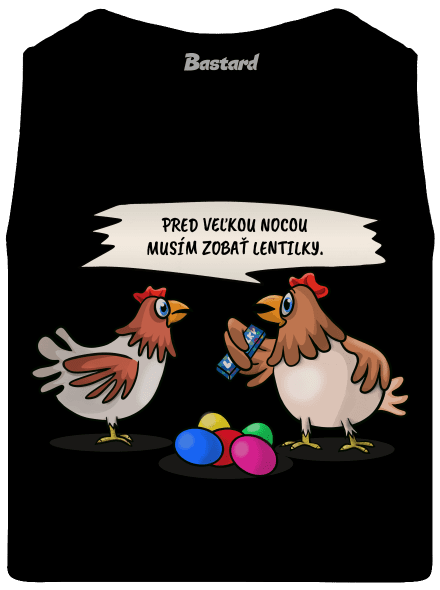 Sliepka pred Veľkou nocou pánske tielko Black