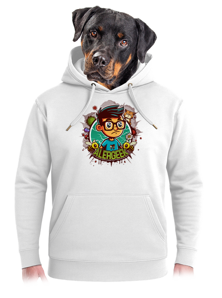Alergeek unisex mikina premium Snowwhite