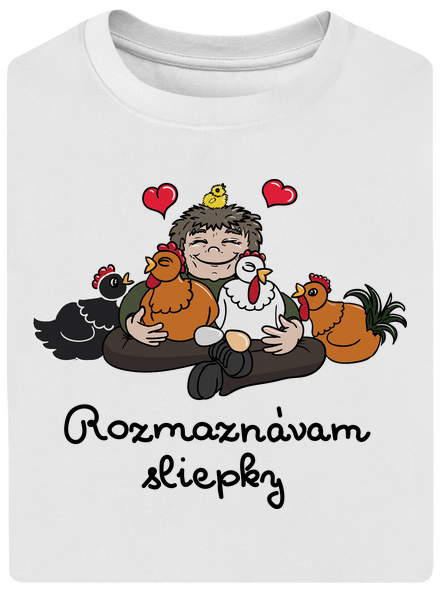 Rozmaznávam sliepky unisex tričko oversized White