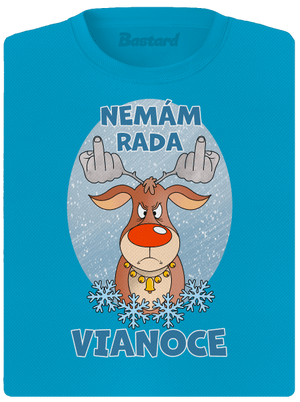 Nemám rád Vianoce dámske športové tričko Blue Atol