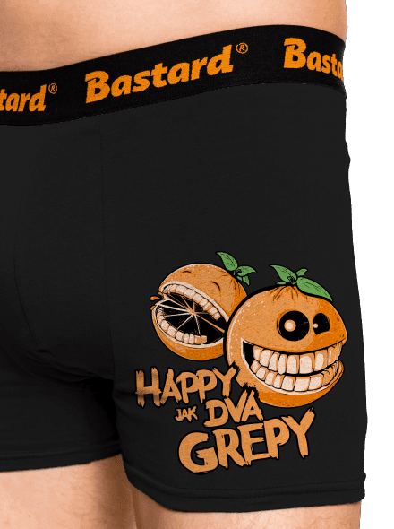 Happy grepy boxerky Black