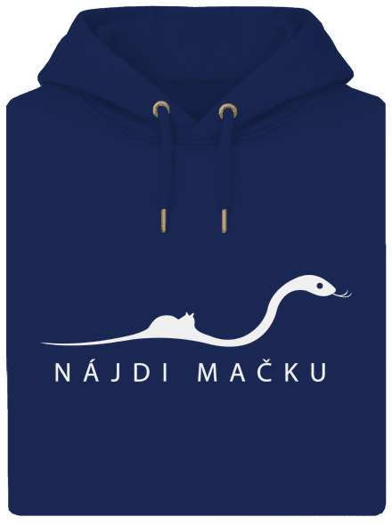 Nájdi mačku unisex mikina premium Navy