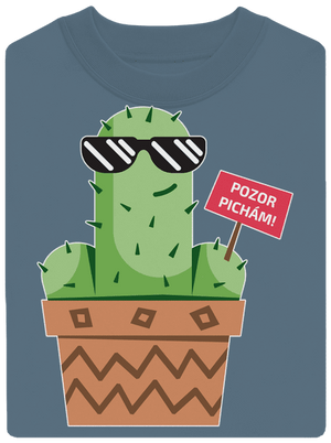 Pozor pichám unisex mikina bez kapucne Nordic Blue