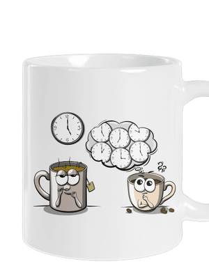 Čaj o piatej, káva stále klasický hrnček White