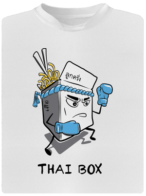 Thai box detské športové tričko White