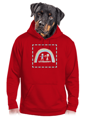 Detské kresby - Nahraj vlastnú pánska mikina klokanka Red