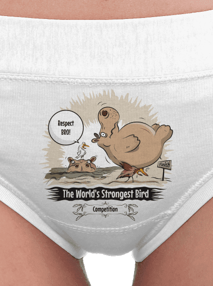 Strongest bird dámske nohavičky White