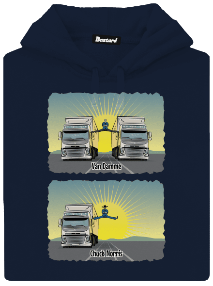 Chuck & Truck pánska mikina klokanka Navy